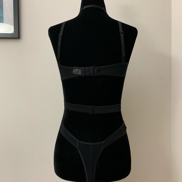 Frederick’s of Hollywood Black Lace Mesh Bodysuit - Picture 2 of 8